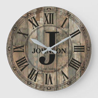 Horloge rustique de la famille Johnson | Décoratio