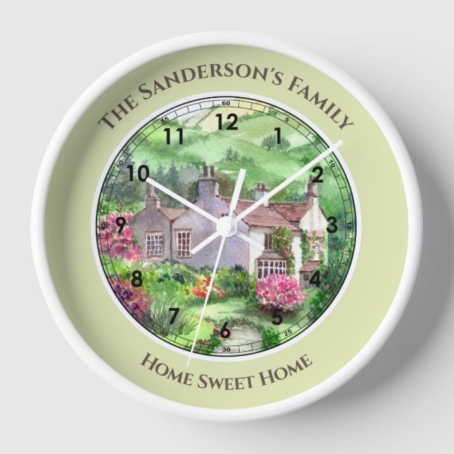 Horloge Rydal Mount, William Wordsworth, Home Large Clock (Recto)