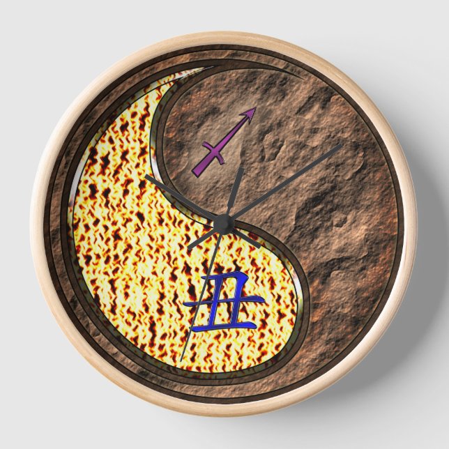 Horloge Sagittaire & Bœuf de Terre (Recto)