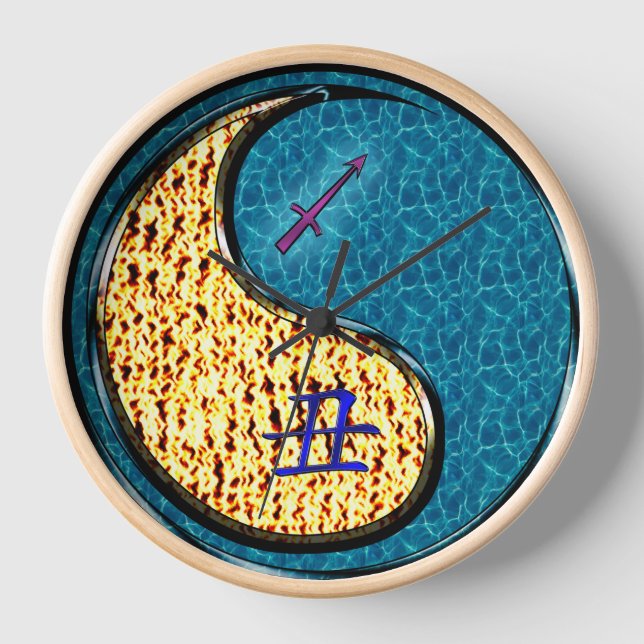 Horloge Sagittaire & Bœuf d'eau (Recto)