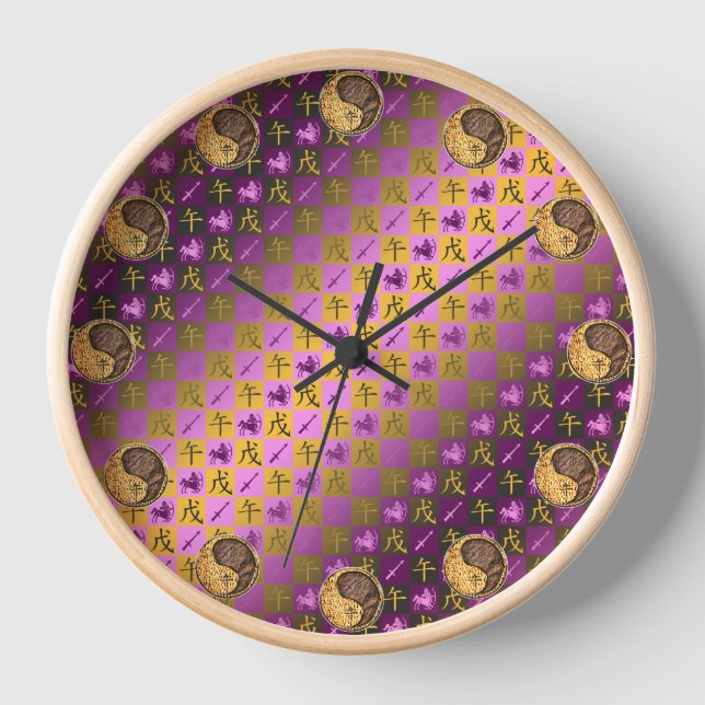 Horloge Sagittaire & Cheval de Terre (Recto)