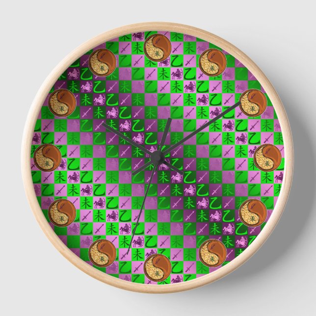 Horloge Sagittaire & Chèvre de Bois (Recto)