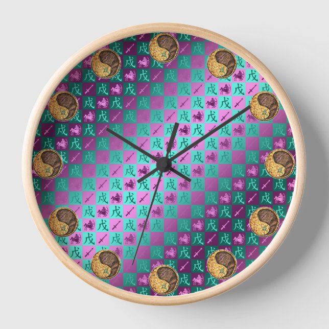 Horloge Sagittaire & Chien de Terre (Recto)