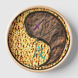 Horloge Sagittaire & Chien de Terre