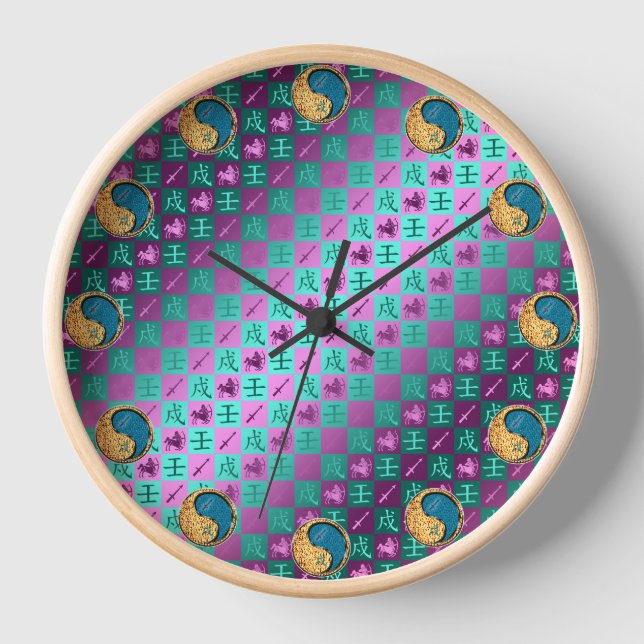 Horloge Sagittaire & Chien d'Eau (Recto)