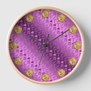 Horloge Sagittaire & Coq de Feu