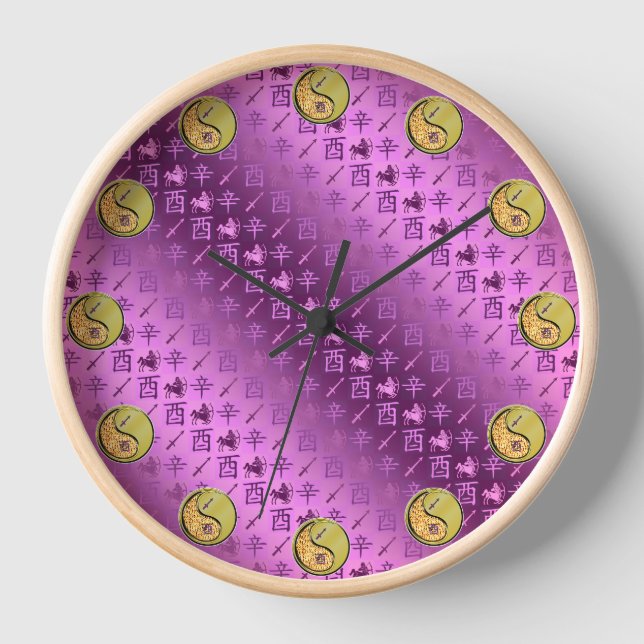 Horloge Sagittaire & Coq de Métal (Recto)