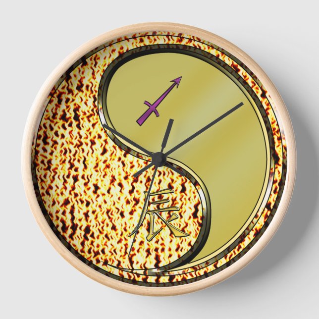 Horloge Sagittaire & Dragon de Métal (Recto)
