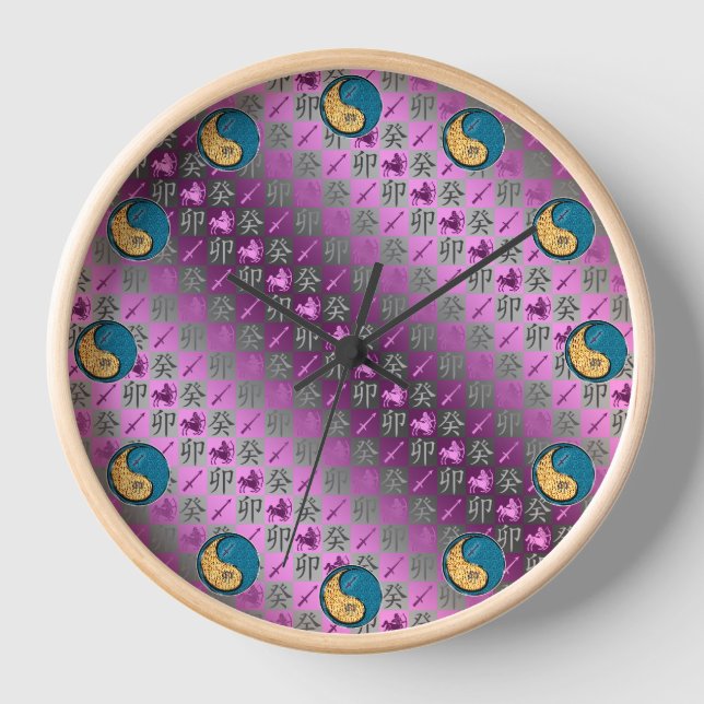 Horloge Sagittaire & Lapin d'Eau (Recto)