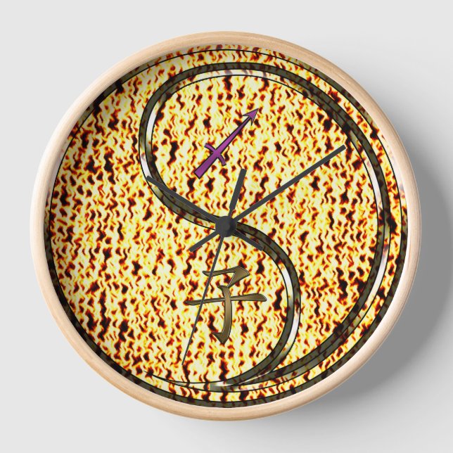 Horloge Sagittaire & Rat de feu (Recto)