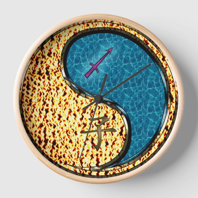 Horloge Sagittaire & Rat d'eau (Recto)