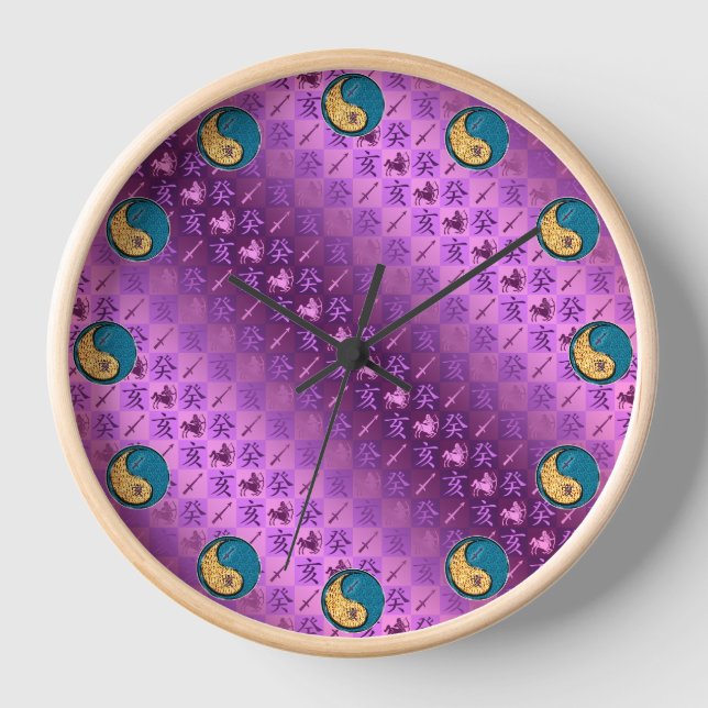 Horloge Sagittaire & Sanglier d'eau (Recto)