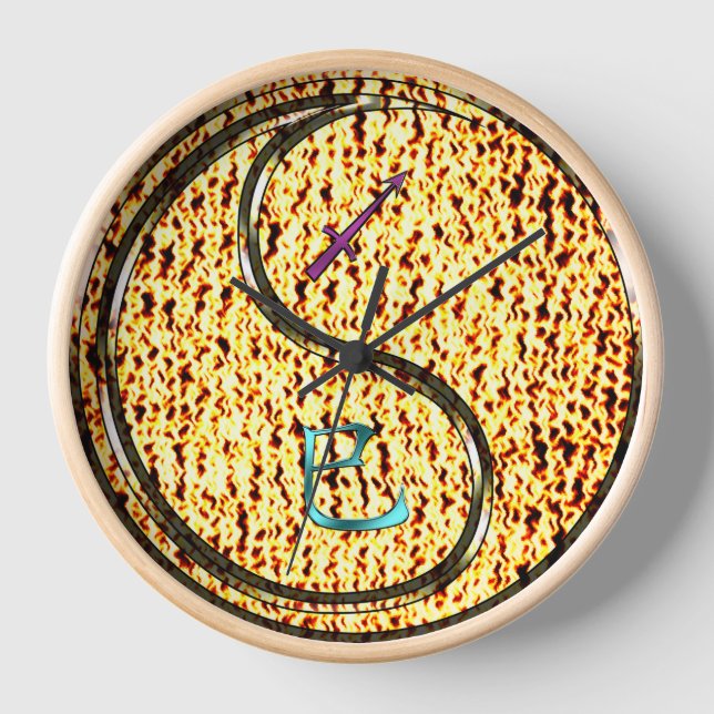 Horloge Sagittaire & Serpent de Feu (Recto)