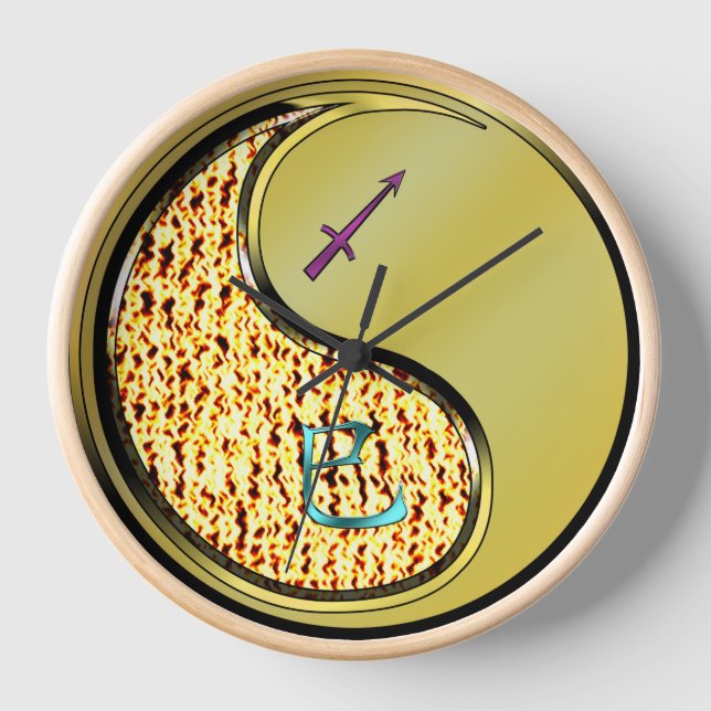 Horloge Sagittaire & Serpent de Métal (Recto)