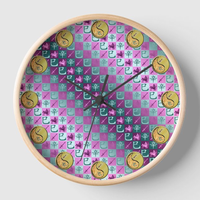 Horloge Sagittaire & Serpent de Métal (Recto)