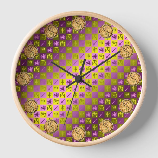 Horloge Sagittaire & Singe de Feu (Recto)