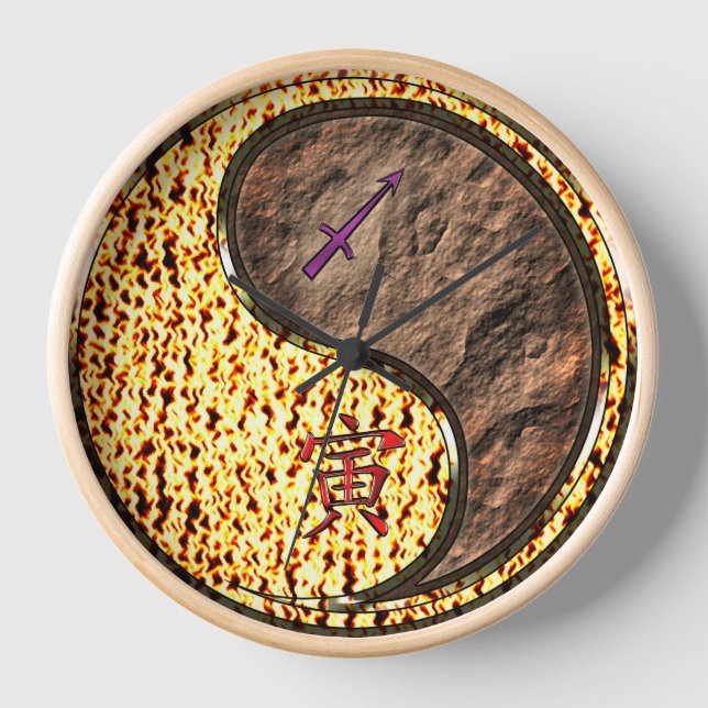 Horloge Sagittaire & Tigre de Terre (Recto)
