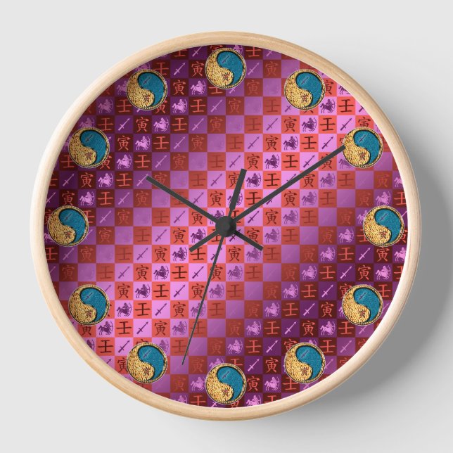 Horloge Sagittaire & Tigre d'eau (Recto)