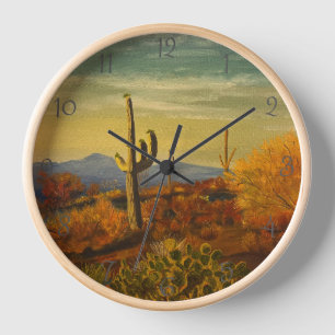 Horloge Saguaro dans le désert de l'Arizona, par Gary Poli