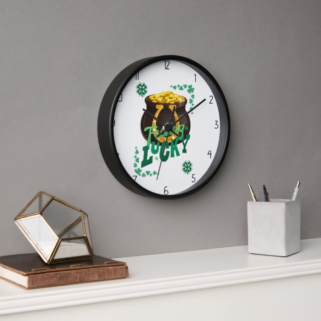 Horloge Saint-Patrick chanceux  (Bureau)