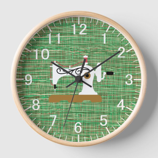 Horloge Salle de fabrication à la main Machine à coudre Gr (Recto)