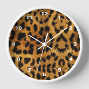 Horloge sauvage Safari animal guépard empreinte de léopard