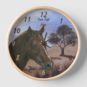 Horloge scenic porchestnut mare