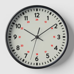 Horloge scolaire 24 Heures