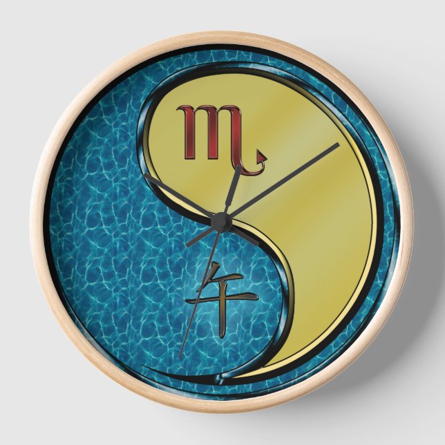 Horloge Scorpion & Cheval de Métal (Recto)