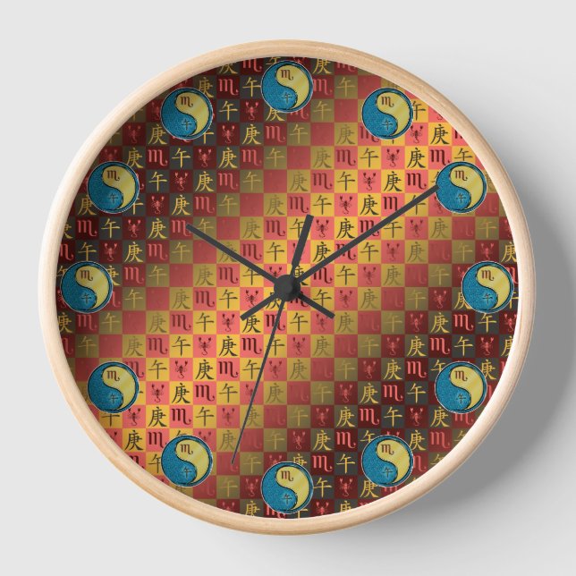 Horloge Scorpion & Cheval de Métal (Recto)
