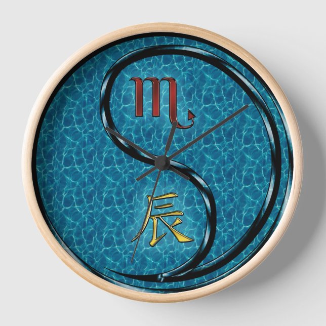 Horloge Scorpion & Dragon d'eau (Recto)