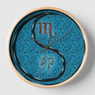 Horloge Scorpion & Lapin d'Eau