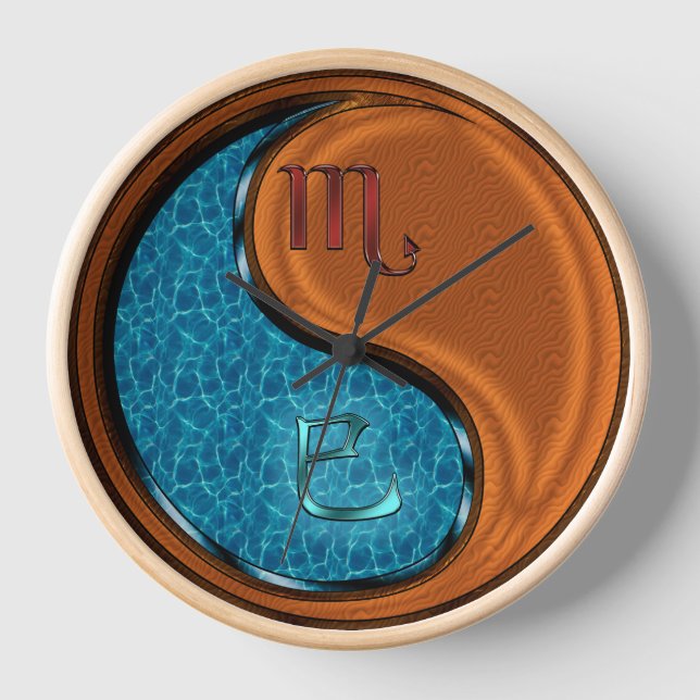 Horloge Scorpion & Serpent de Bois (Recto)
