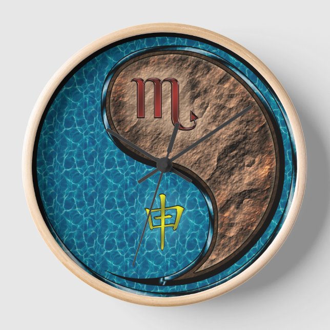 Horloge Scorpion & Singe de Terre (Recto)