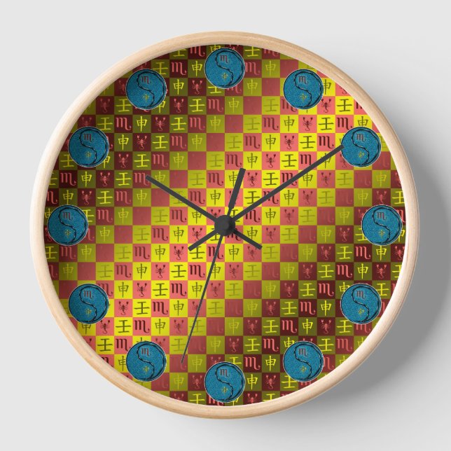 Horloge Scorpion & Singe d'eau (Recto)