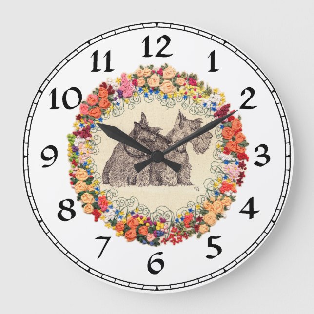 Horloge Scottish Terrier (Recto)