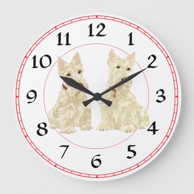 Horloge Scottish Terrier (Recto)