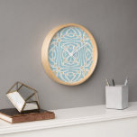 Horloge Seafoam Green Taupe Brown Hip Bohemian Bali Art<br><div class="desc">Belle motif en mosaïque batik couleur marron taupe, vert marine et bleu contemporain. Motif décoratif disponible sur une variété de produits élégants et assortis accents et accessoires de décoration maison. Un design original pour le décorateur d'intérieur ou ceux qui aiment décorer leur chambre de maître ou d'enfant, la crèche, le...</div>
