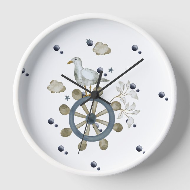 Horloge Seagull Frappe Un Voyage (Recto)