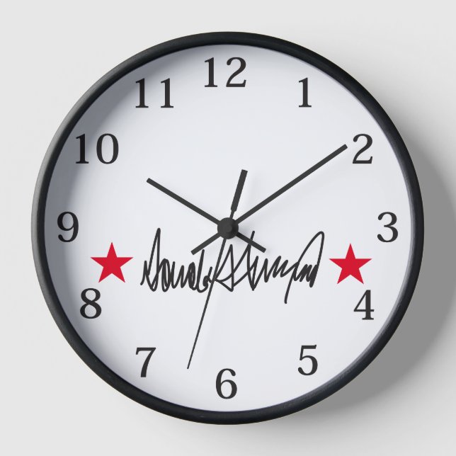 Horloge Signature de Trump (Recto)