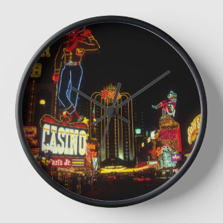 Horloge Signe Las Vegas Night Time Neon Lights Casinos