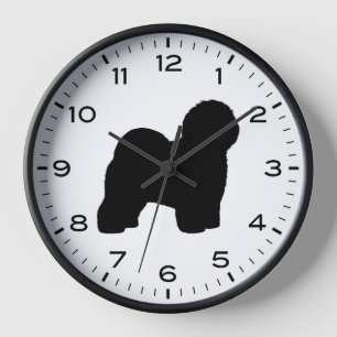 Horloge Silhouette de la race de chien Old English Sheepdo