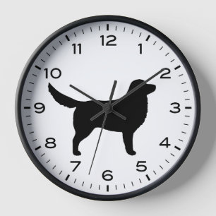 Horloge Silhouette de l'appareil de récupération de canard