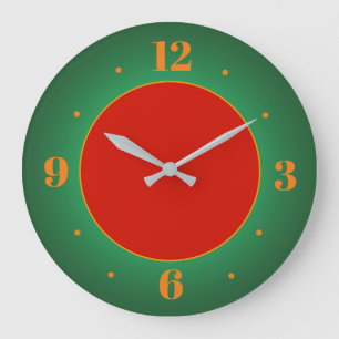 Horloge Simplante Rouge Gold Green