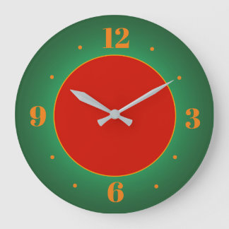 Horloge Simplante Rouge Gold Green