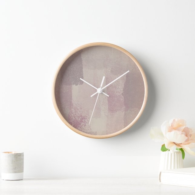 Horloge Simple en nuances de violet (Maison)