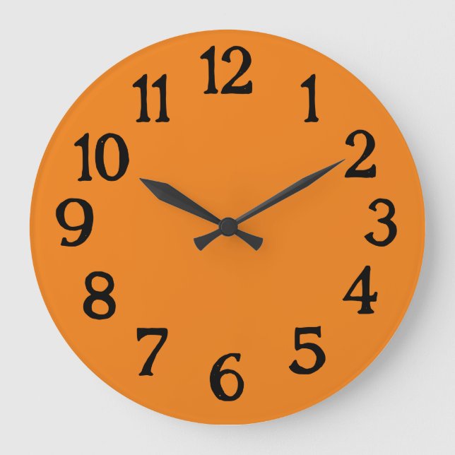 Horloge Simple Orange Normal Uni (Recto)