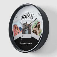 Sisters Script Family Photo Grid Collage Love