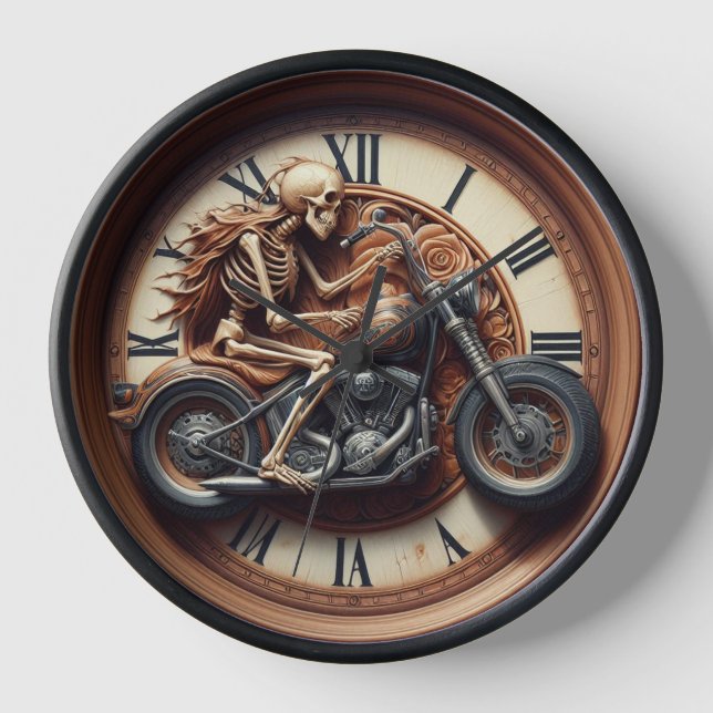 Horloge Skeleton Faire un vélo en zonked-out (Recto)