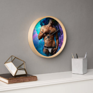 Horloge SlipperyJoe homme musclé sous-vêtements bulle dyna